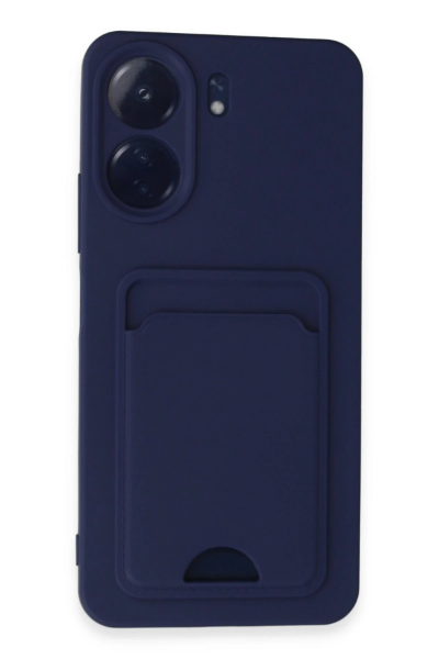 Newface Xiaomi Redmi 13C Kılıf Kelvin Kartvizitli Silikon - Lacivert resmi
