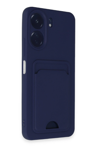 Newface Xiaomi Redmi 13C Kılıf Kelvin Kartvizitli Silikon - Lacivert resmi