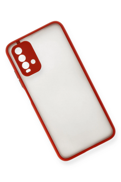 Newface Xiaomi Redmi 9T Kılıf Montreal Silikon Kapak - Kırmızı resmi