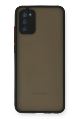Newface Samsung Galaxy A02S Kılıf Montreal Silikon Kapak - Siyah resmi