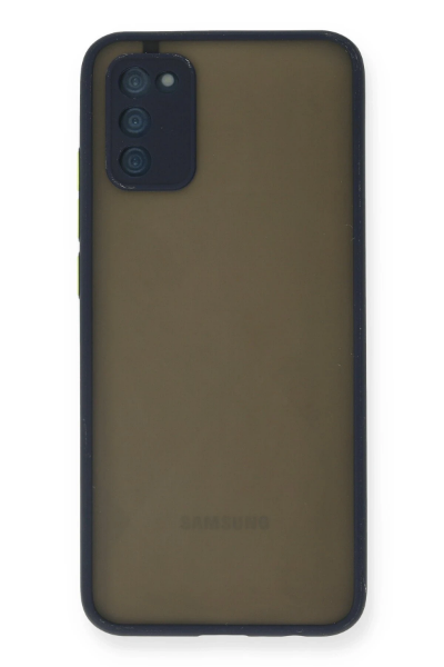 Newface Samsung Galaxy A02S Kılıf Montreal Silikon Kapak - Lacivert resmi