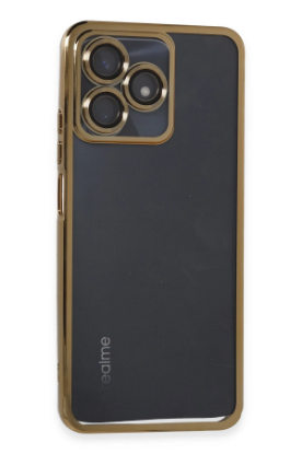 Newface Realme C53 Kılıf Razer Lensli Silikon - Gold resmi