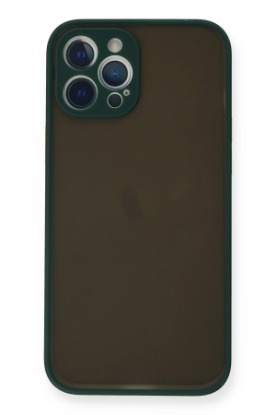 Newface iPhone 12 Pro Max Kılıf Montreal Silikon Kapak - Yeşil resmi