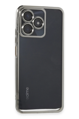 Newface Realme C53 Kılıf Razer Lensli Silikon - Gümüş resmi