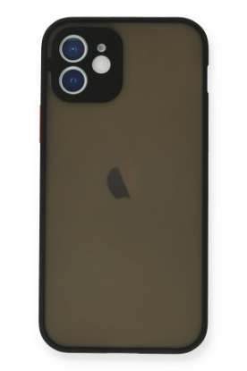 Newface iPhone 12 Mini Kılıf Montreal Silikon Kapak - Siyah resmi