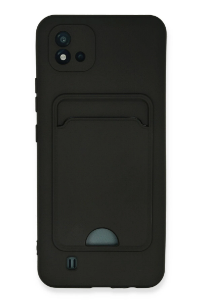 Newface Realme C11 2021 Kılıf Kelvin Kartvizitli Silikon - Siyah resmi