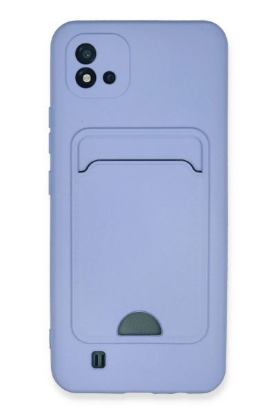Newface Realme C11 2021 Kılıf Kelvin Kartvizitli Silikon - Lila resmi