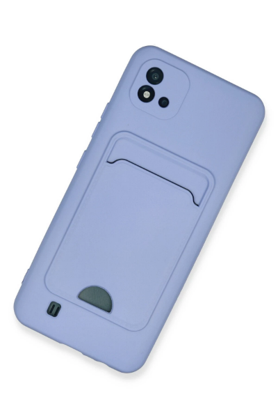 Newface Realme C11 2021 Kılıf Kelvin Kartvizitli Silikon - Lila resmi
