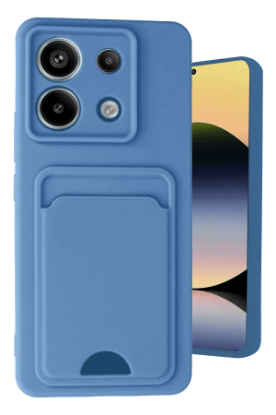 Newface Xiaomi Redmi Note 13 Pro 5G Kılıf Kelvin Kartvizitli Silikon - Mavi resmi
