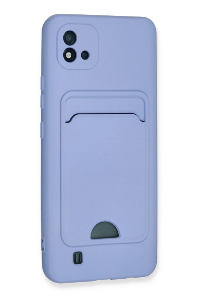 Newface Realme C11 2021 Kılıf Kelvin Kartvizitli Silikon - Lila resmi