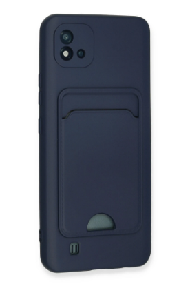 Newface Realme C11 2021 Kılıf Kelvin Kartvizitli Silikon - Lacivert resmi