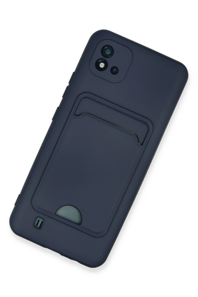 Newface Realme C11 2021 Kılıf Kelvin Kartvizitli Silikon - Lacivert resmi
