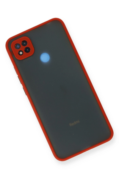 Newface Xiaomi Redmi 9C Kılıf Montreal Silikon Kapak - Kırmızı resmi