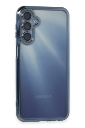 Newface Samsung Galaxy M34 5G Kılıf Razer Lensli Silikon - Açık Mavi resmi