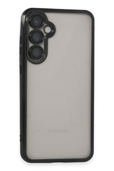 Newface Samsung Galaxy S23 FE Kılıf Razer Lensli Silikon - Siyah resmi