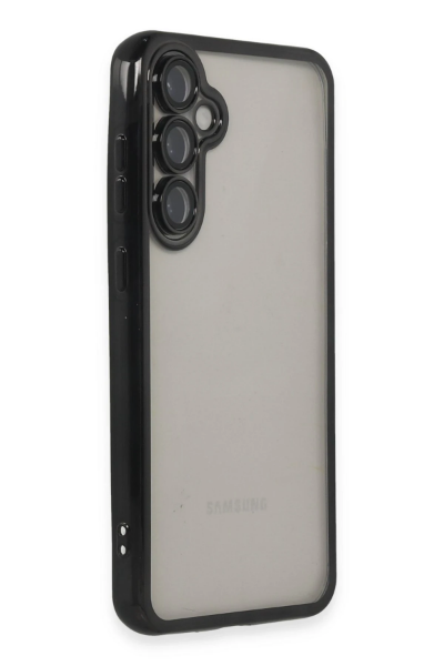 Newface Samsung Galaxy S23 FE Kılıf Razer Lensli Silikon - Siyah resmi
