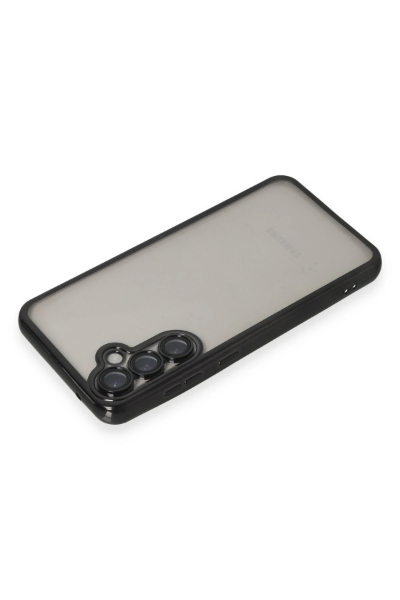 Newface Samsung Galaxy S23 FE Kılıf Razer Lensli Silikon - Siyah resmi