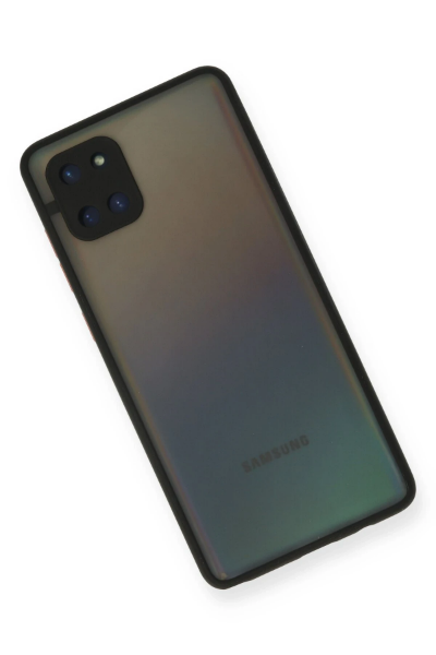 Newface Samsung Galaxy A81 / Note 10 Lite Kılıf Montreal Silikon Kapak - Siyah resmi