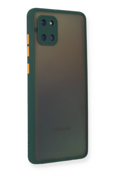 Newface Samsung Galaxy A81 / Note 10 Lite Kılıf Montreal Silikon Kapak - Yeşil resmi