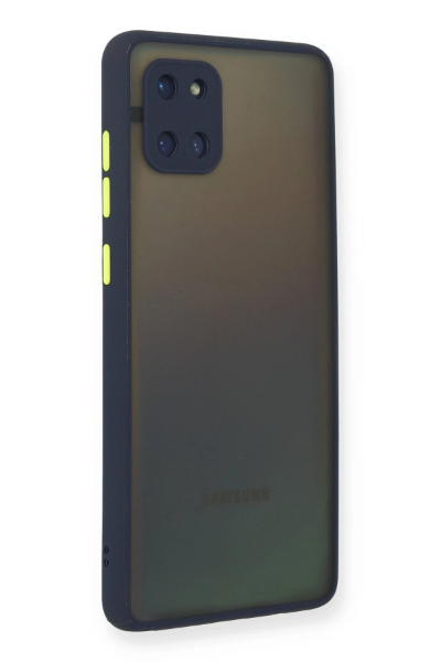 Newface Samsung Galaxy A81 / Note 10 Lite Kılıf Montreal Silikon Kapak - Lacivert resmi