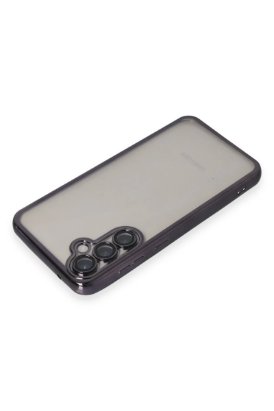 Newface Samsung Galaxy S23 FE Kılıf Razer Lensli Silikon - Mor resmi