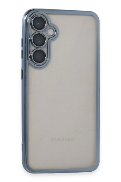 Newface Samsung Galaxy S23 FE Kılıf Razer Lensli Silikon - Açık Mavi resmi