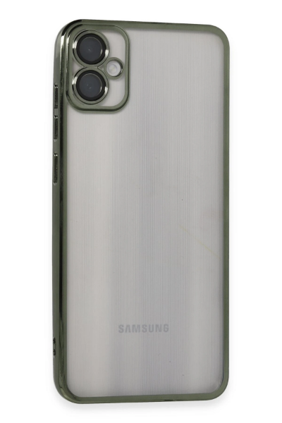 Newface Samsung Galaxy A05 Kılıf Razer Lensli Silikon - Yeşil resmi