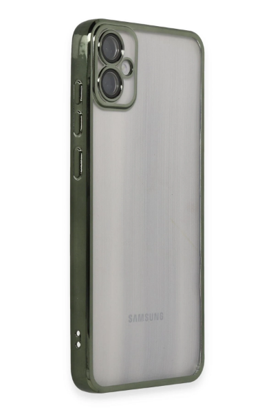 Newface Samsung Galaxy A05 Kılıf Razer Lensli Silikon - Yeşil resmi