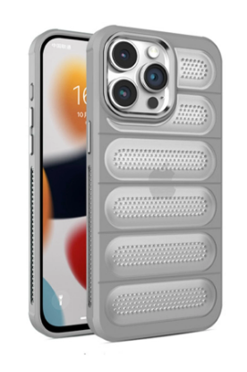 Newface iPhone 15 Pro Kılıf Airmax Silikon Kapak - Titan Gri resmi