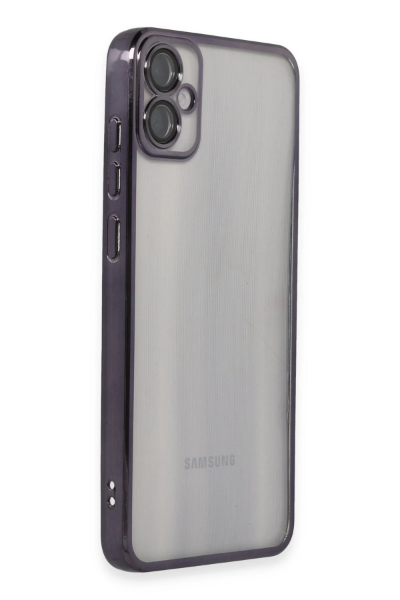 Newface Samsung Galaxy A05 Kılıf Razer Lensli Silikon - Mor resmi