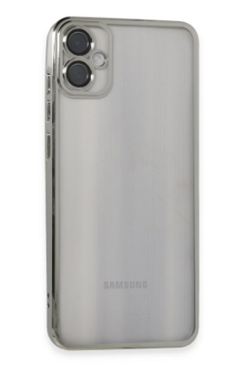 Newface Samsung Galaxy A05 Kılıf Razer Lensli Silikon - Gümüş resmi