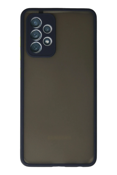 Newface Samsung Galaxy A72 Kılıf Montreal Silikon Kapak - Lacivert resmi