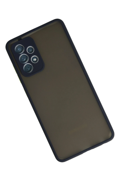 Newface Samsung Galaxy A72 Kılıf Montreal Silikon Kapak - Lacivert resmi