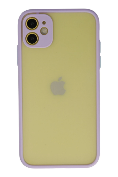 Newface iPhone 11 Kılıf Montreal Silikon Kapak - Mor resmi