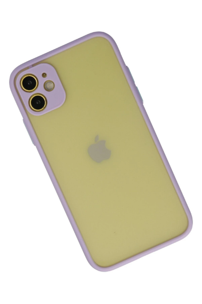 Newface iPhone 11 Kılıf Montreal Silikon Kapak - Mor resmi