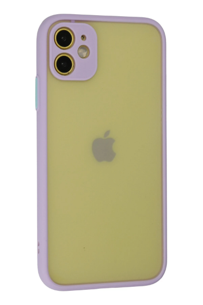 Newface iPhone 11 Kılıf Montreal Silikon Kapak - Mor resmi