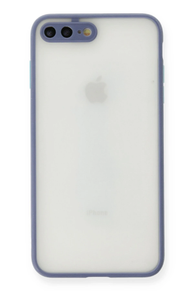 Newface iPhone 7 Plus Kılıf Montreal Silikon Kapak - Gri resmi