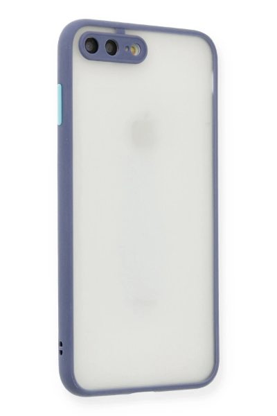 Newface iPhone 7 Plus Kılıf Montreal Silikon Kapak - Gri resmi