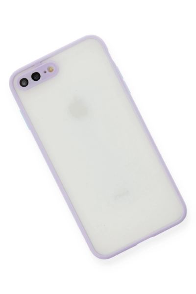 Newface iPhone 7 Plus Kılıf Montreal Silikon Kapak - Mor resmi