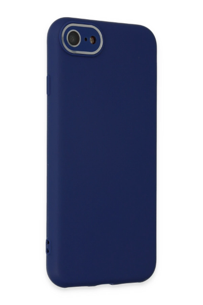 Newface iPhone 7 Kılıf Lansman Glass Kapak - Sky Blue resmi