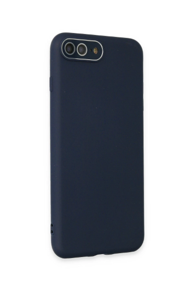 Newface iPhone 7 Plus Kılıf Lansman Glass Kapak - Lacivert resmi