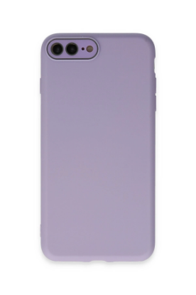 Newface iPhone 7 Plus Kılıf Lansman Glass Kapak - Lila resmi