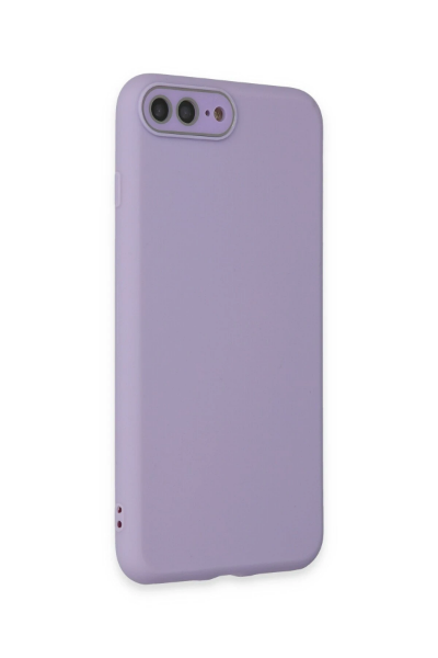 Newface iPhone 7 Plus Kılıf Lansman Glass Kapak - Lila resmi