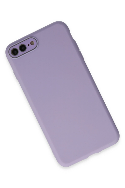 Newface iPhone 7 Plus Kılıf Lansman Glass Kapak - Lila resmi