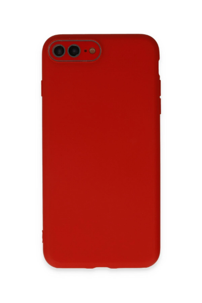 Newface iPhone 7 Plus Kılıf Lansman Glass Kapak - Kırmızı resmi