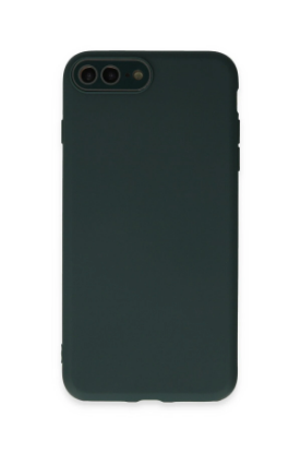 Newface iPhone 7 Plus Kılıf Lansman Glass Kapak - Koyu Yeşil resmi