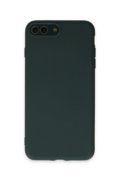 Newface iPhone 7 Plus Kılıf Lansman Glass Kapak - Koyu Yeşil resmi