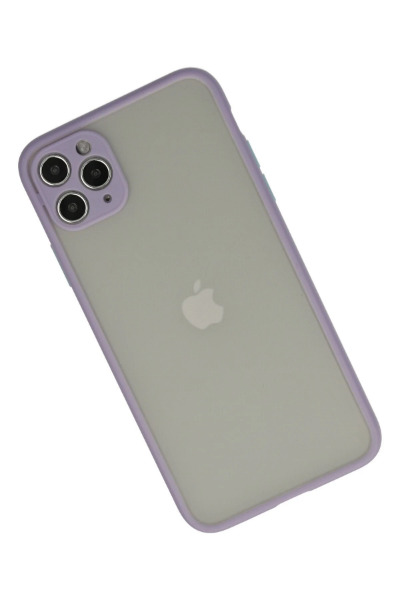 Newface iPhone 12 Pro Kılıf Montreal Silikon Kapak - Mor resmi