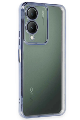 Newface Vivo Y17S Kılıf Razer Lensli Silikon - Açık Mavi resmi