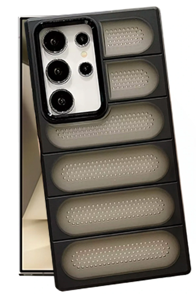 Newface Samsung Galaxy S24 Ultra Kılıf Airmax Silikon Kapak - Siyah resmi